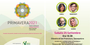 Amministrative 2021 - Incontro pubblico con i candidati sindaco di Sansepolcro